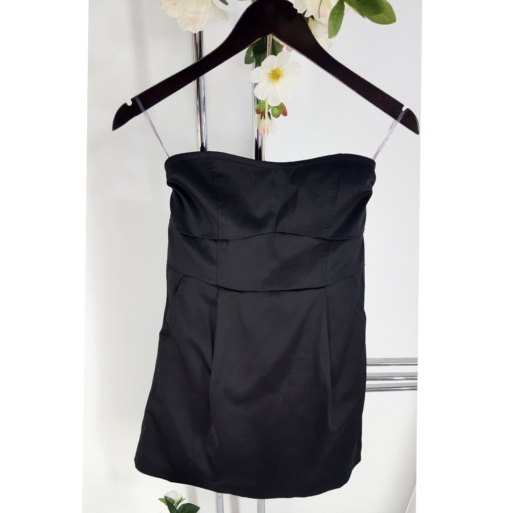 🔖Y2K Seduction☆Black Strapless Dress